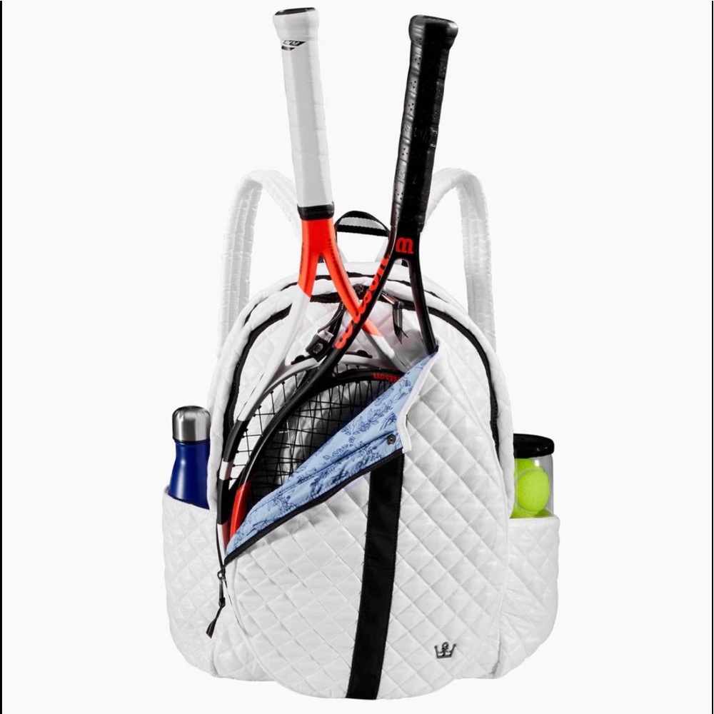 Oliver Thomas 24 + 7 Tennis Backpack White/Black Stripe. Only used once.